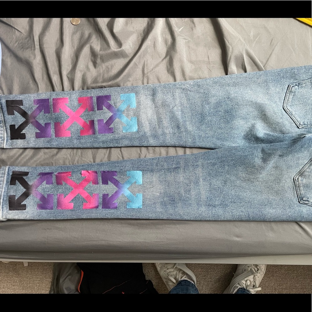 off white jeans